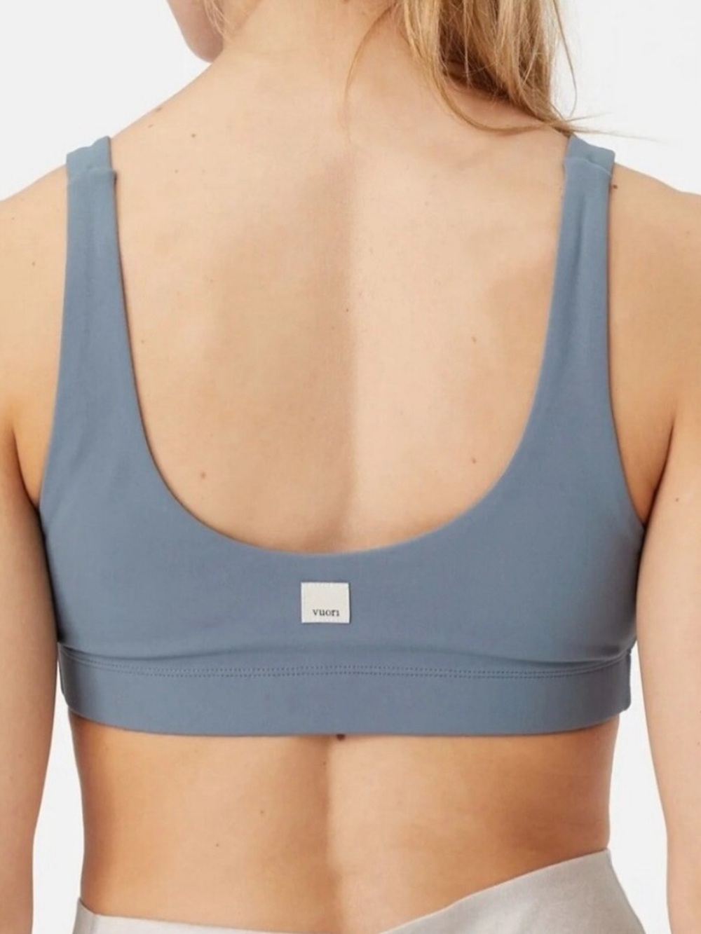 Everyday Scoop Neck Sports Bra in Slate Blue
